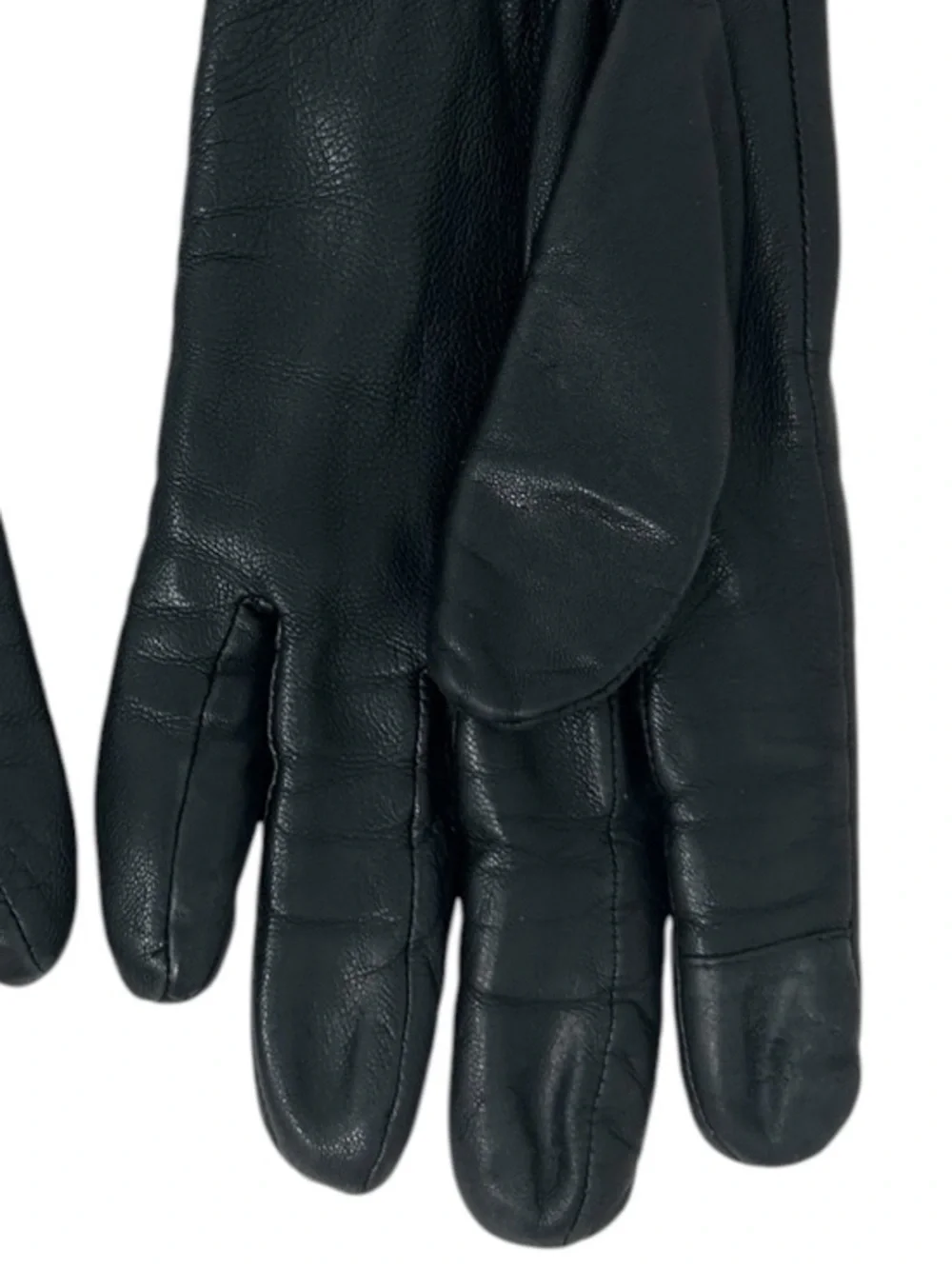 Michael Kors black leather gloves